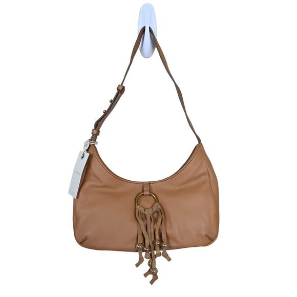 Lucky Brand Small Mez Leather Shoulder Bag in Tan NEW - Picture 2 of 12